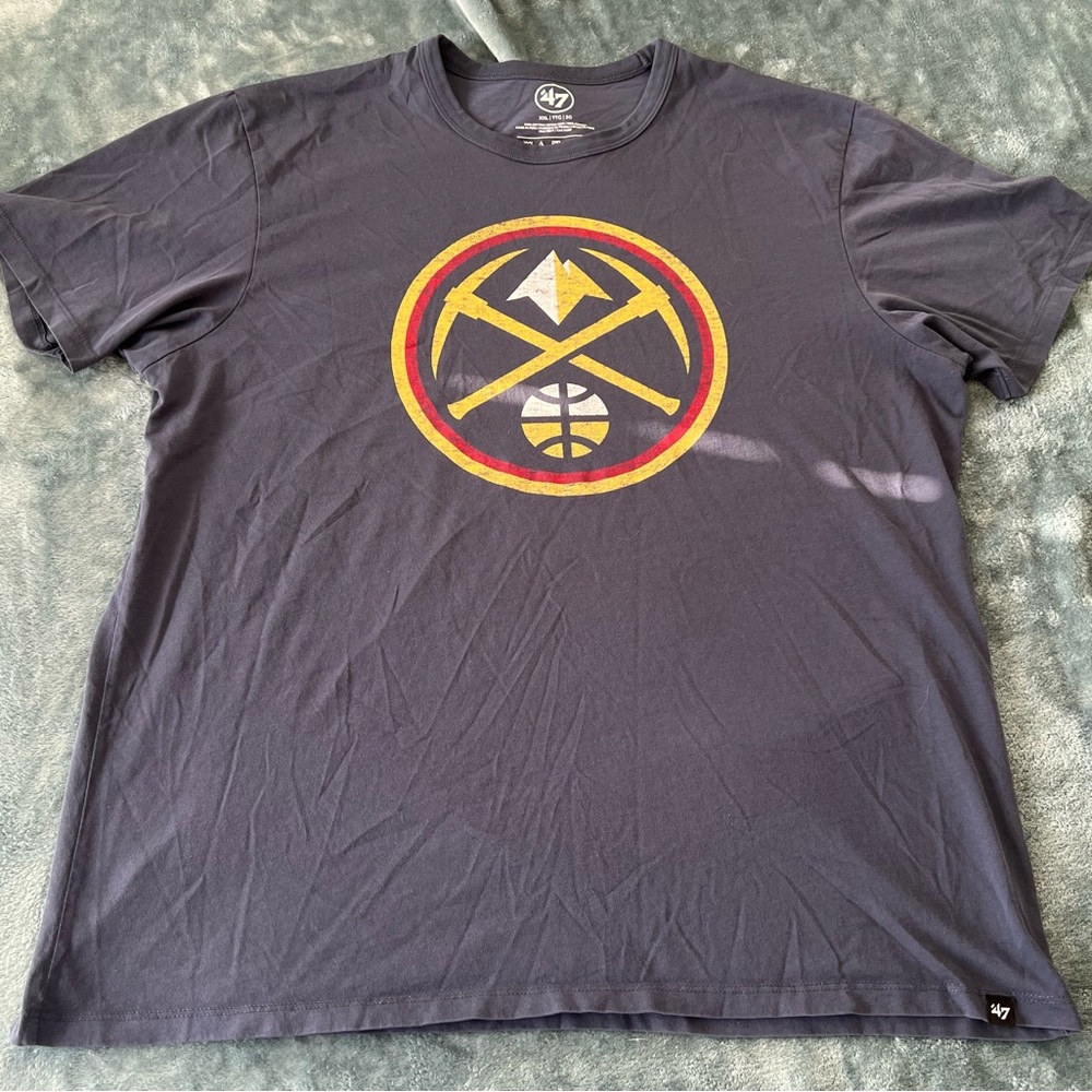 NBA Denver Nuggets Jamal Murray #27 Official Logo Tee Fandom Game Day Ready